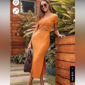 Orange lulus dress worn once!